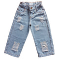 Calça Infantil Wid Leg Jeans Feminina Envio Já