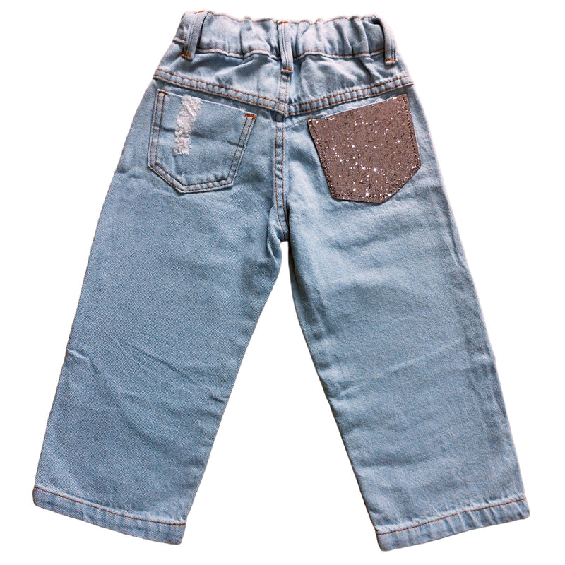 Calça Infantil Wid Leg Jeans Feminina Envio Já