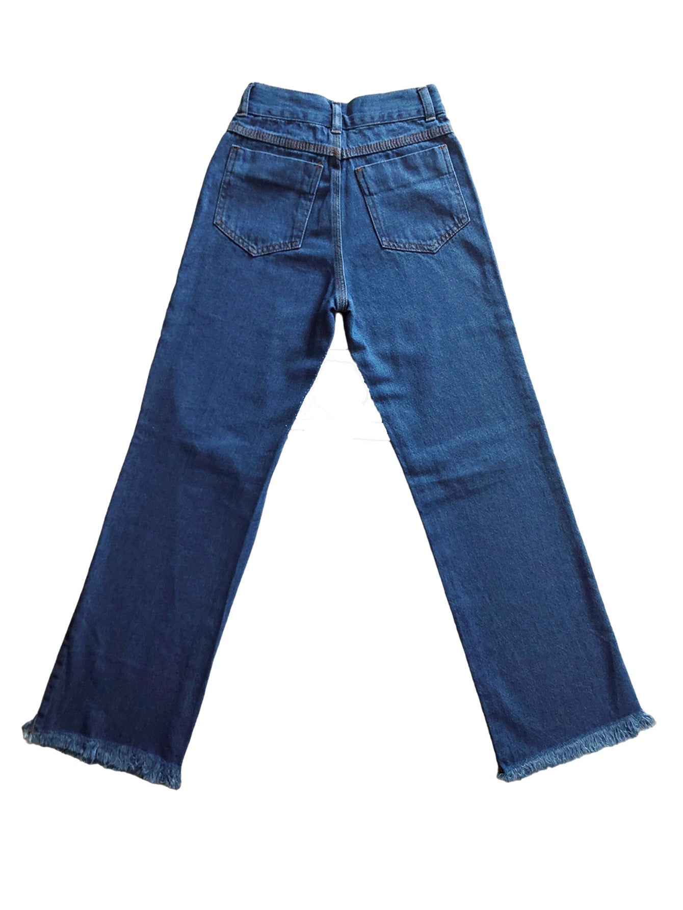 Camisa Xadrez + Calça Jeans Borboleta Menina 2 ao 10 anos (Atacado)