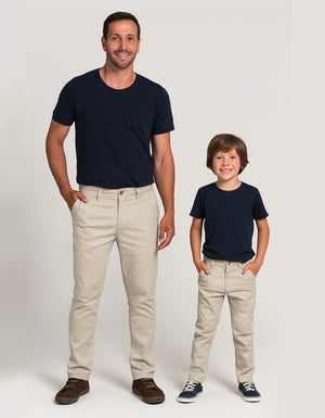 Kit 2 Calças Tal Pai, Tal Filho  Estilo E Conexão Várias Cores 38 ao 48