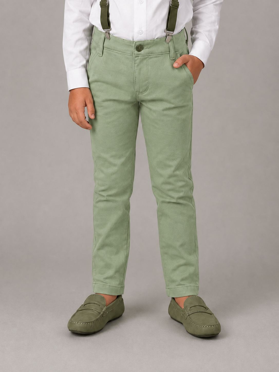 Conjunto Pajem Verde Oliva e Verde Musgo