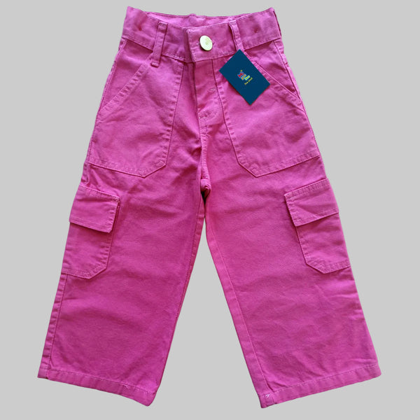 Calça Sarja Pantalona Wide Leg Feminina Infantil Menina