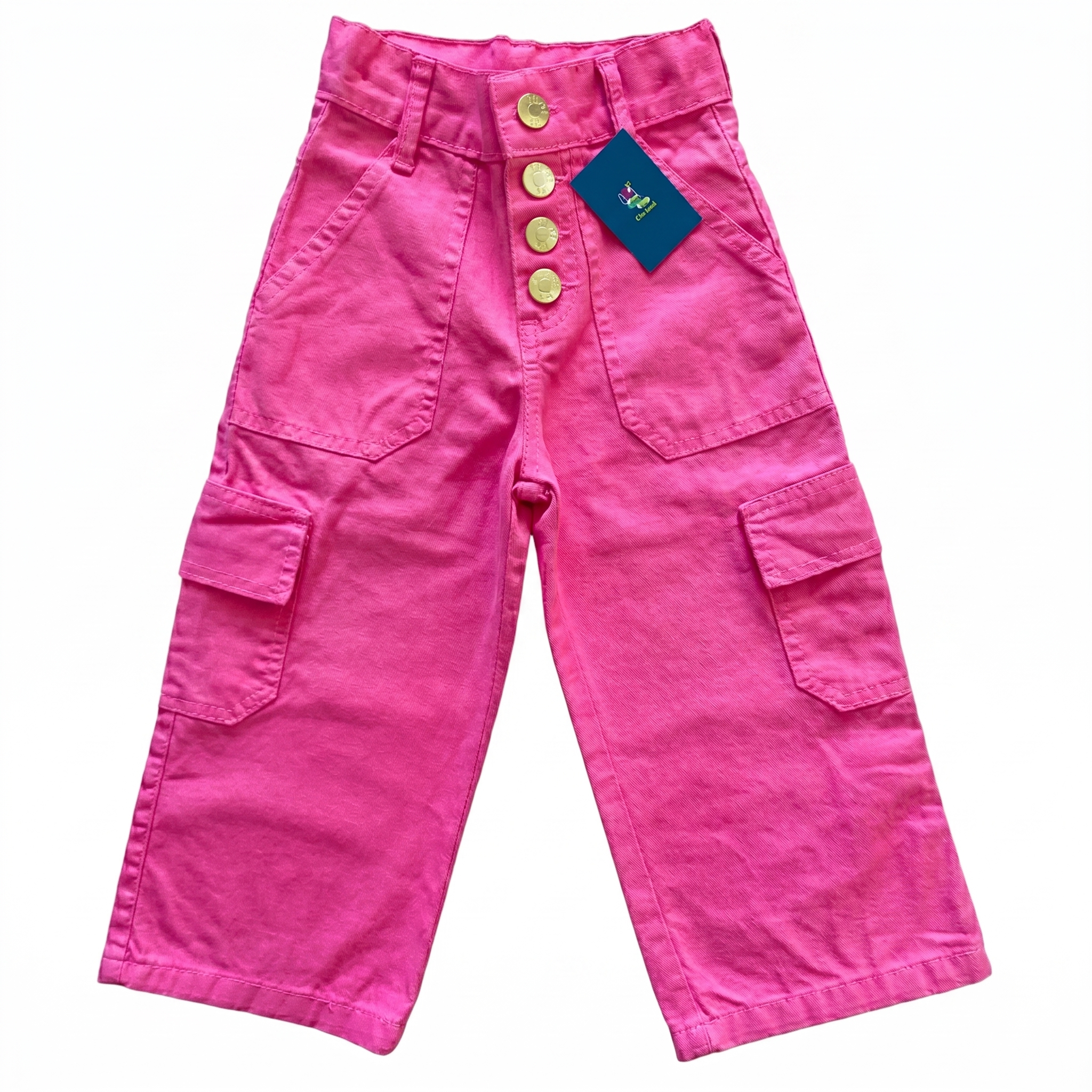 Calça Sarja Pantalona Wide Leg Feminina Infantil Menina