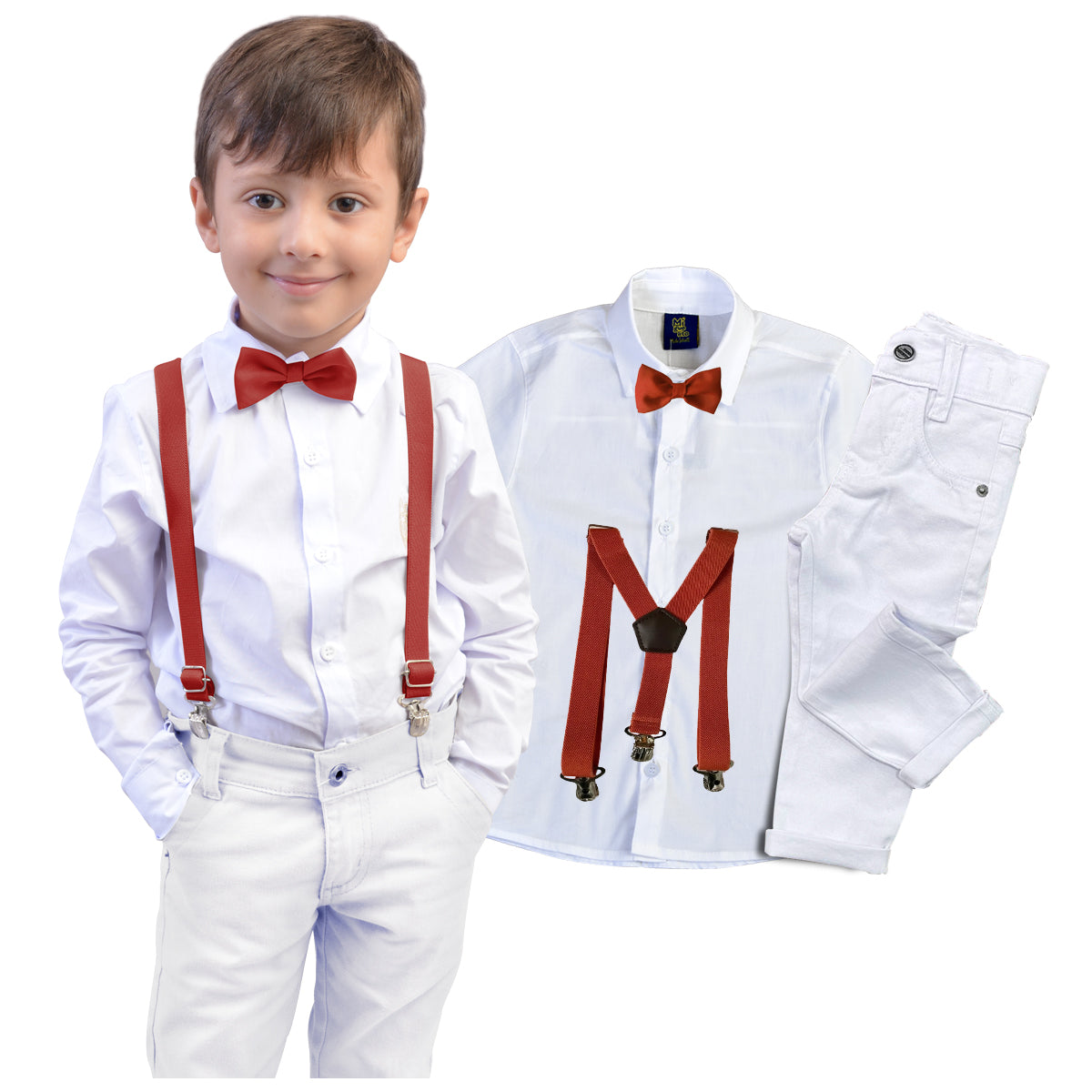 Roupa Bebê Menino Infantil Apresentação - Batizado - Festa P ao 8 anos (Atacado)