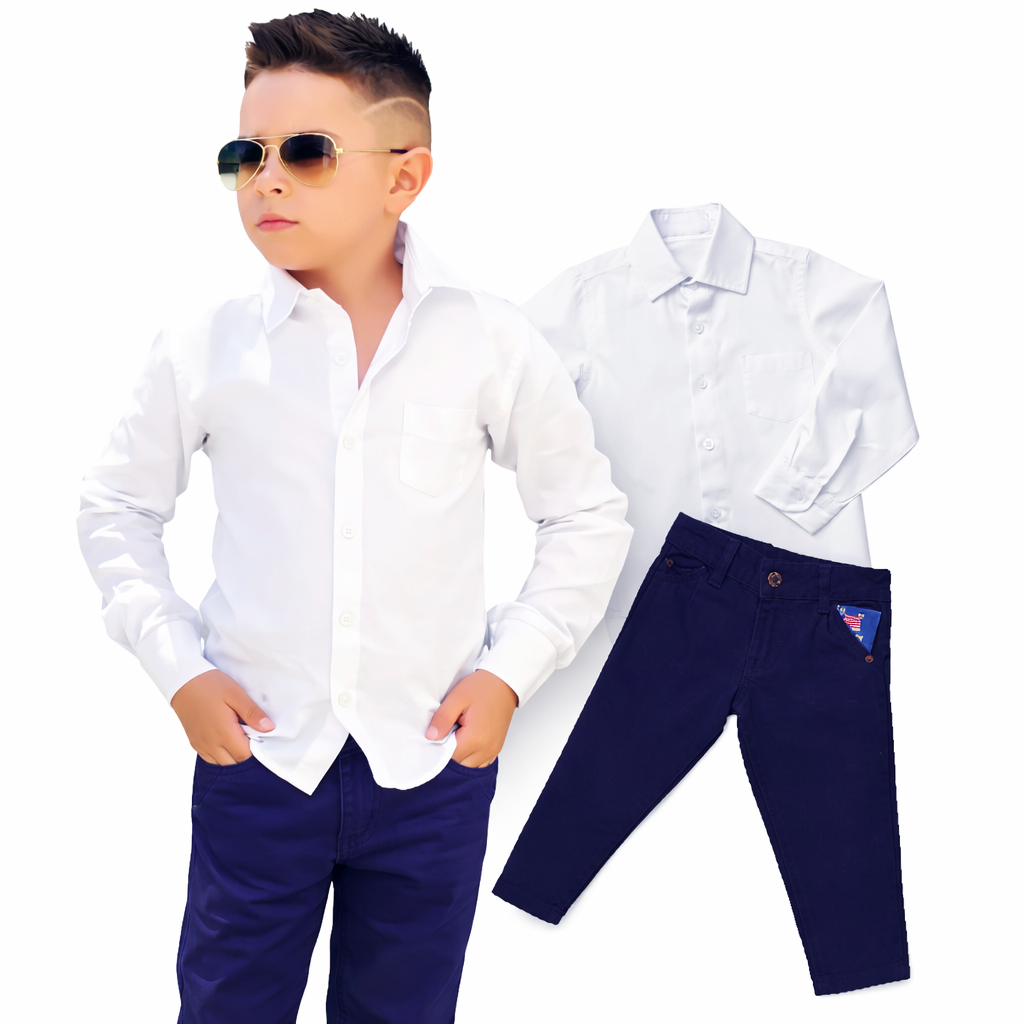 Calça e Camisa Manga Longa  Esporte Fino Várias Cores P ao 16 anos