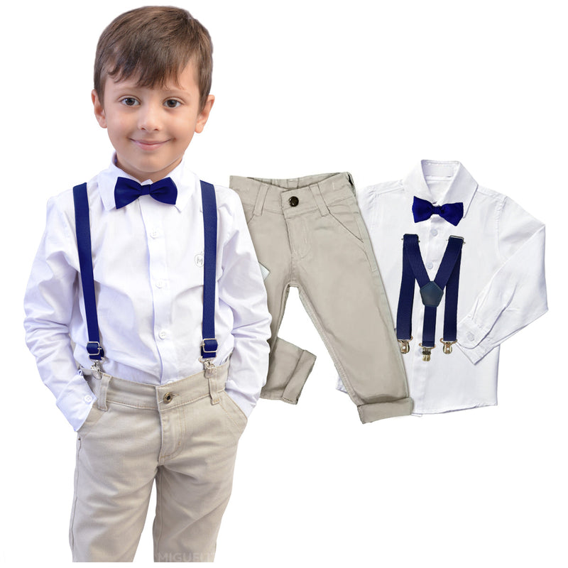 Conjunto Roupa Menino Bebê Batizado Casamento - Envio Rápido