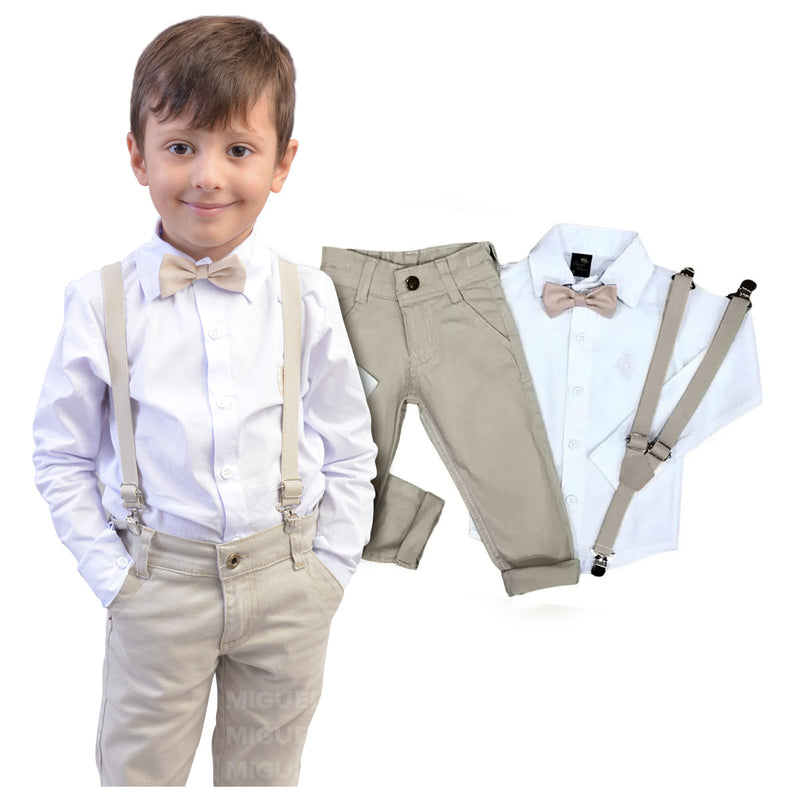 Conjunto Roupa Menino Bebê Batizado Casamento - Envio Rápido