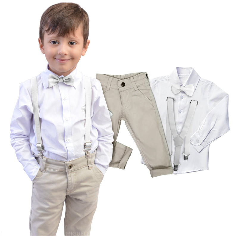 Conjunto Roupa Menino Bebê Batizado Casamento - Envio Rápido