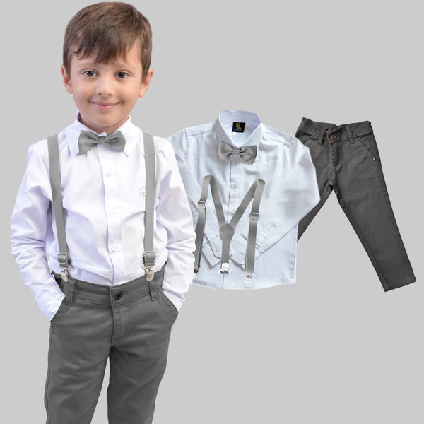 Conjunto Social 4 peças Chumbo 1 ao 16 anos