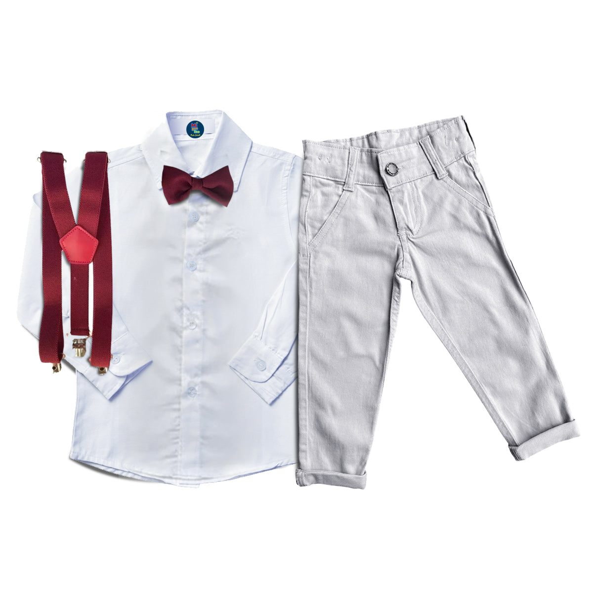 Conjunto Social Formatura Menino Pajem Promoção com Suspensório Novo (Atacado)