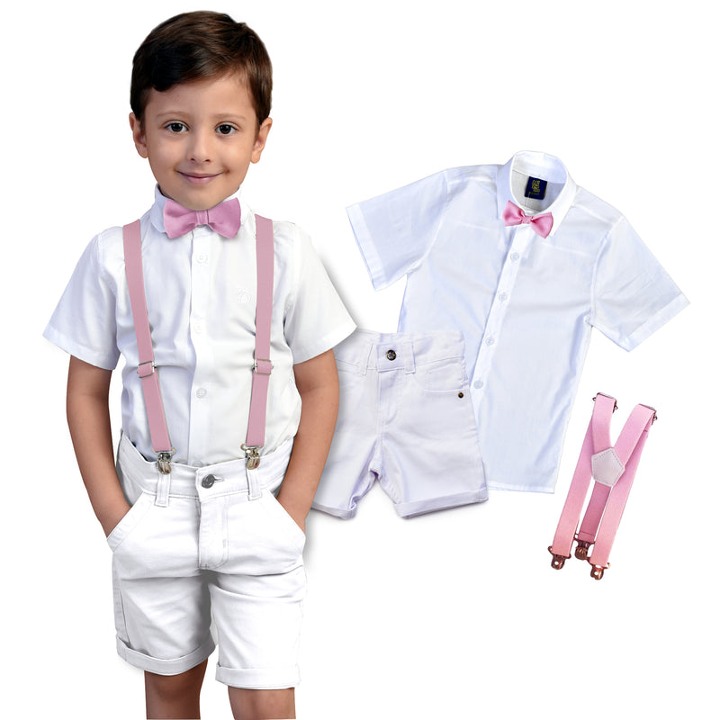 Roupa Infantil Social Menino - Bebê Batizado Festa - Casamento Verão