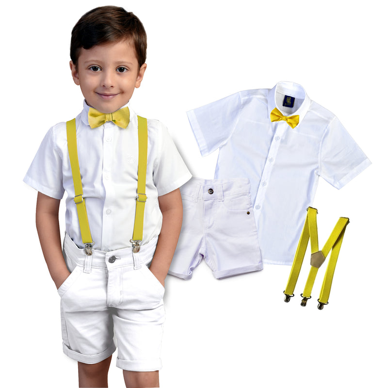 Roupa Infantil Social Menino - Bebê Batizado Festa - Casamento Verão