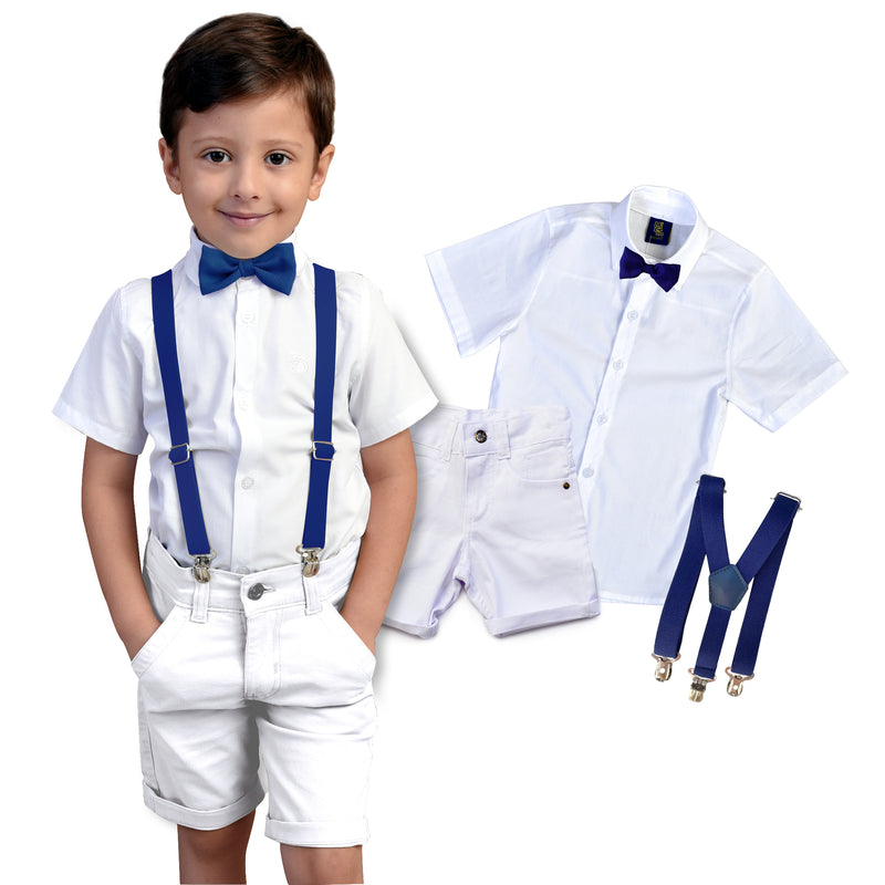 Roupa Infantil Social Menino - Bebê Batizado Festa - Casamento Verão