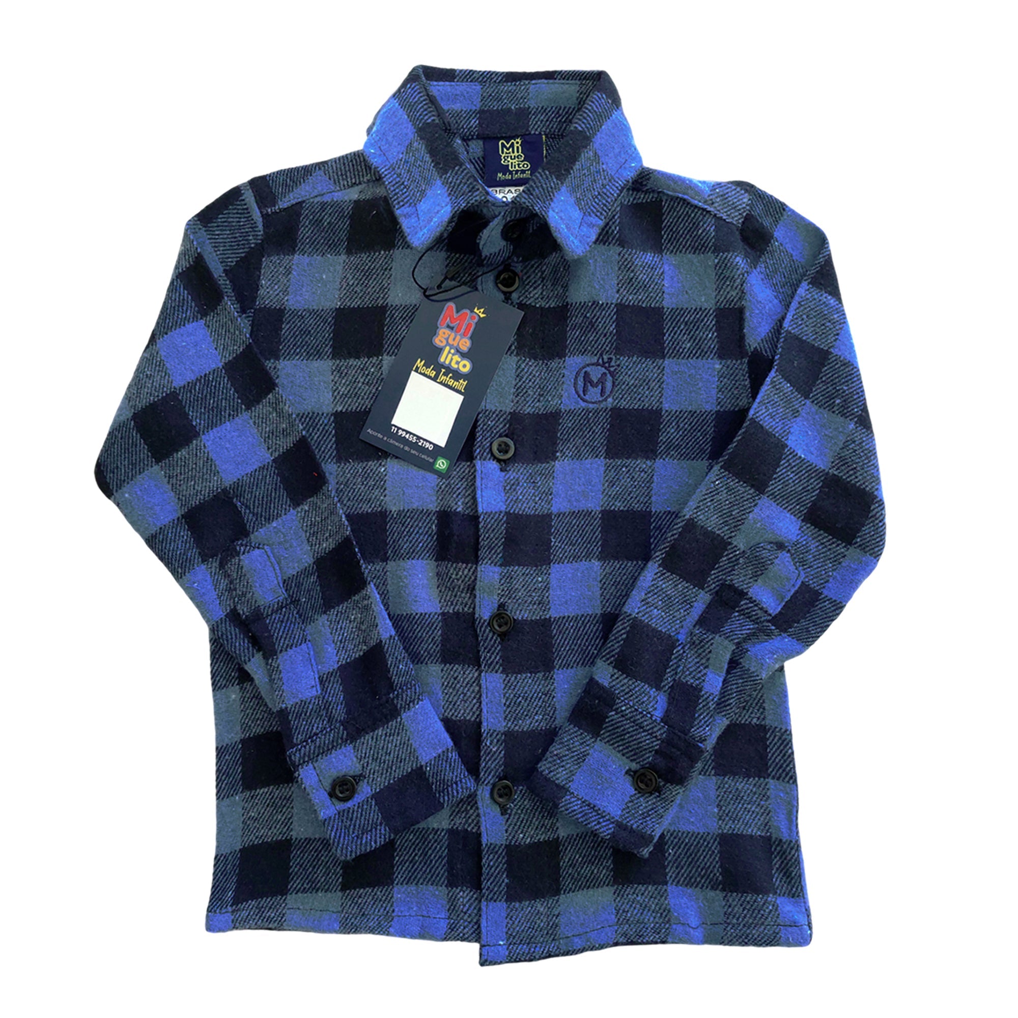 Camisa Feminina Infantil Xadrez Flanelada - Festa Junina  - São João (Atacado)