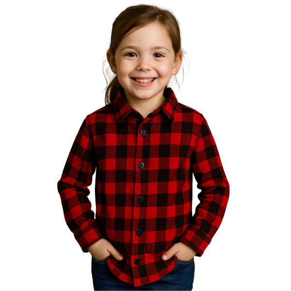 Camisa Feminina Infantil Xadrez Flanelada - Festa Junina  - São João
