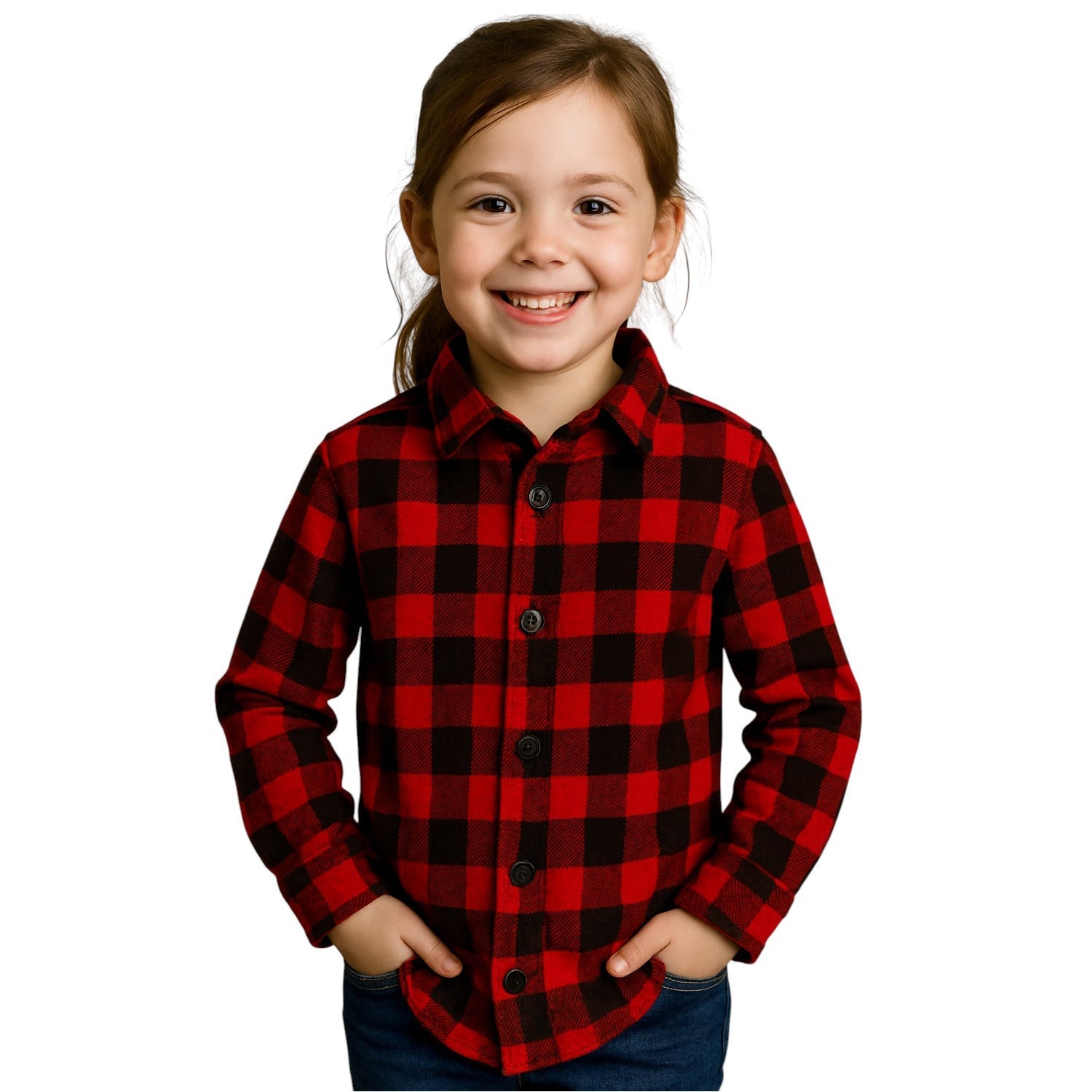 Camisa Feminina Infantil Xadrez Flanelada - Festa Junina  - São João (Atacado)