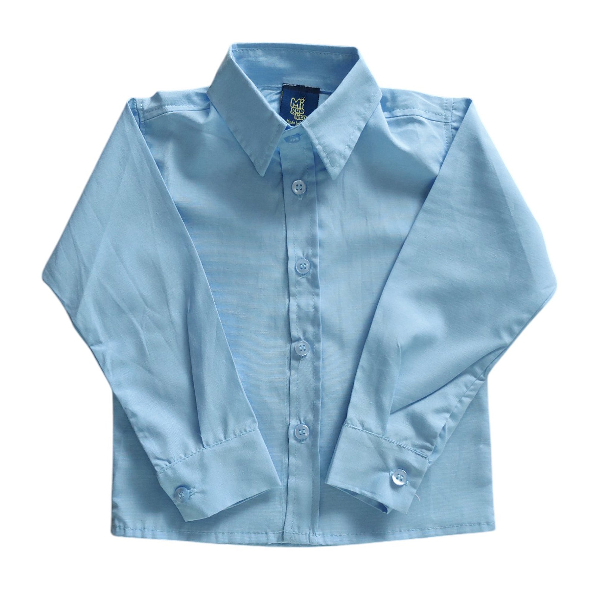 Conjunto Com Suspensório e Camisa Manga Longa Azul Bebê