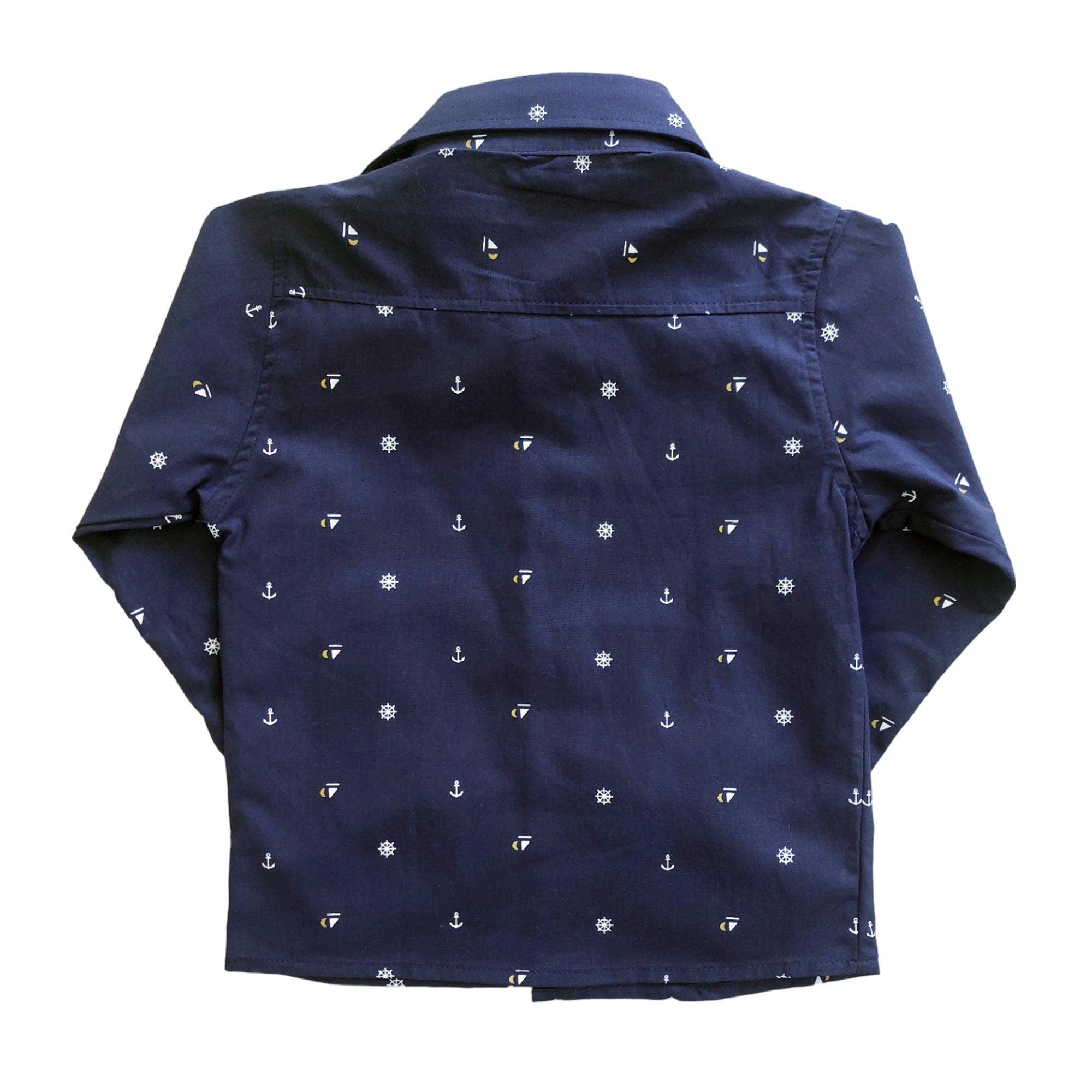 Camisa Masculina Sofisticada Âncora  2 ao 10 anos