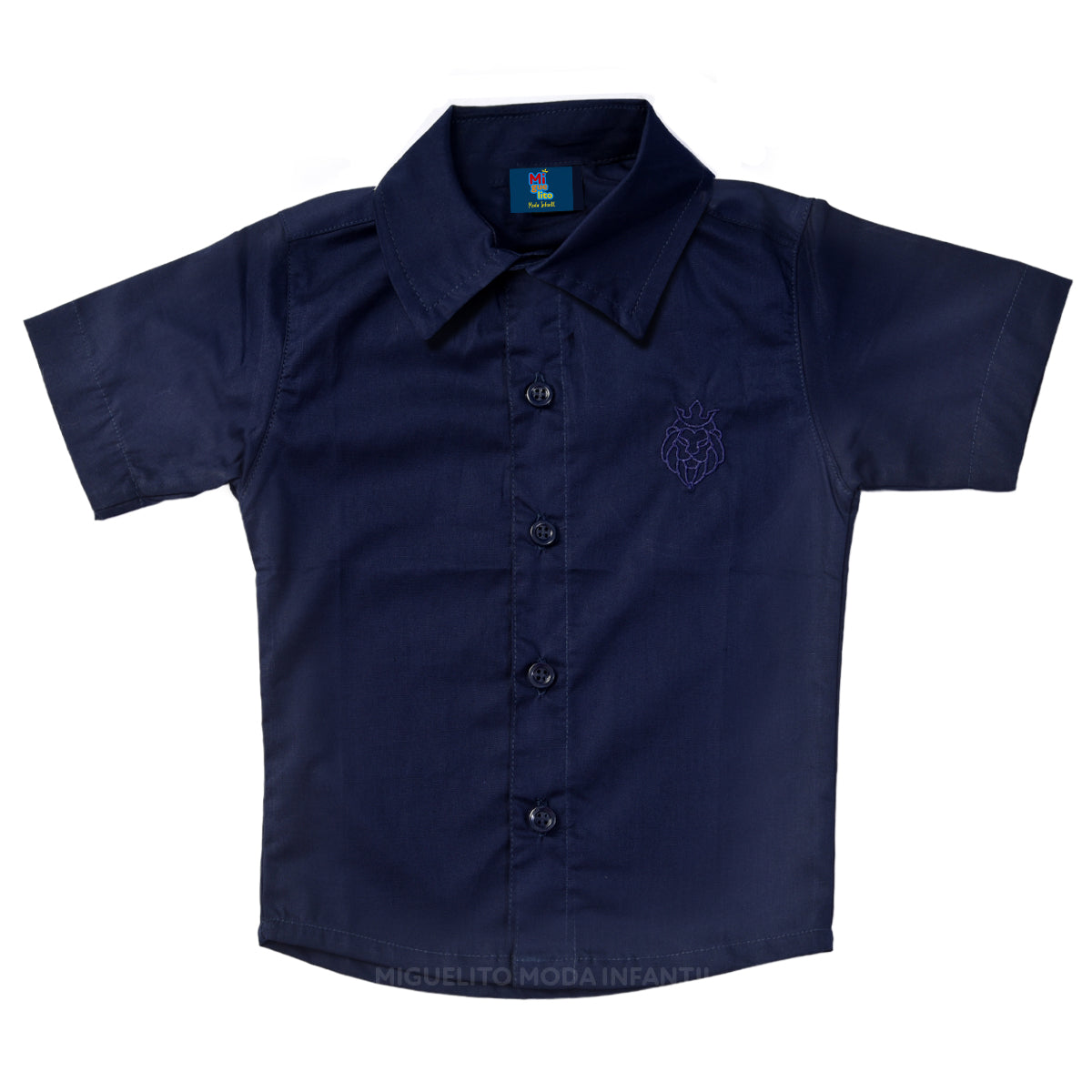 Camisa Social infantil Manga Curta Batizado Varias cores P ao 8 anos (Atacado)