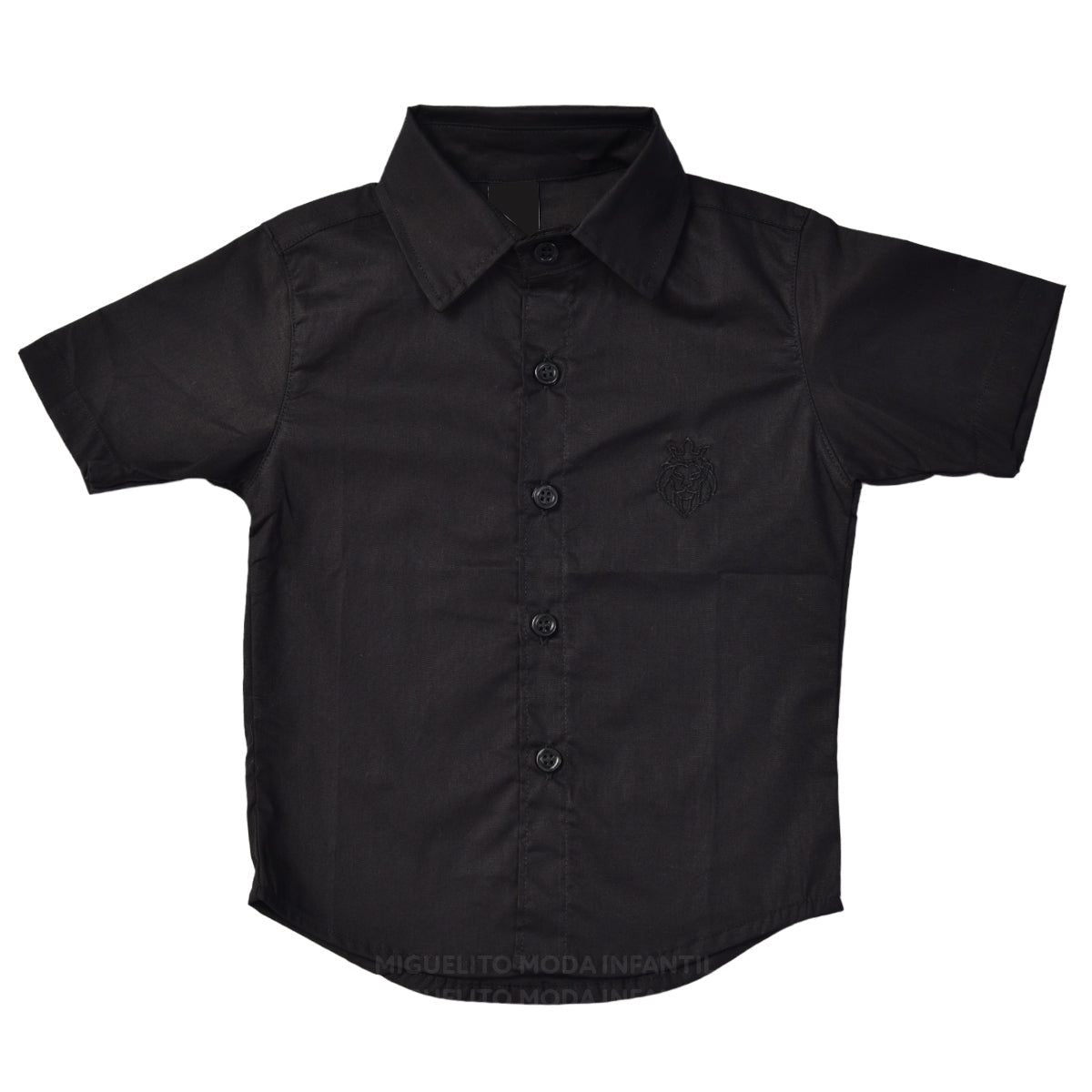 Camisa Social infantil Manga Curta Batizado Varias cores P ao 8 anos (Atacado)