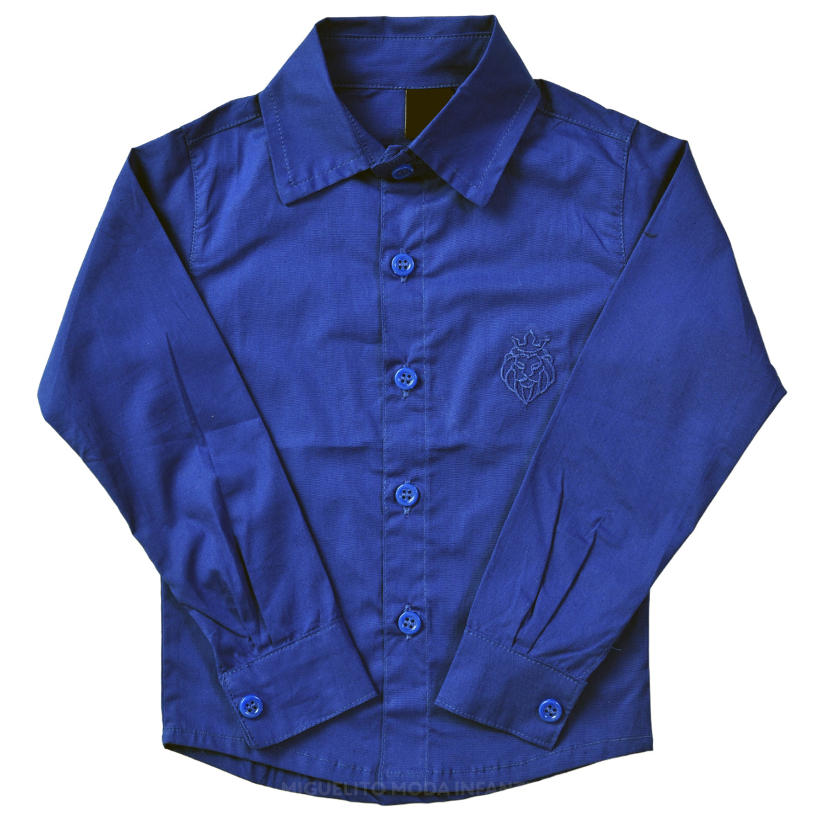 Camisa Infantil Social Manga Longa Batizado Casamento P ao 8 anos (Atacado)