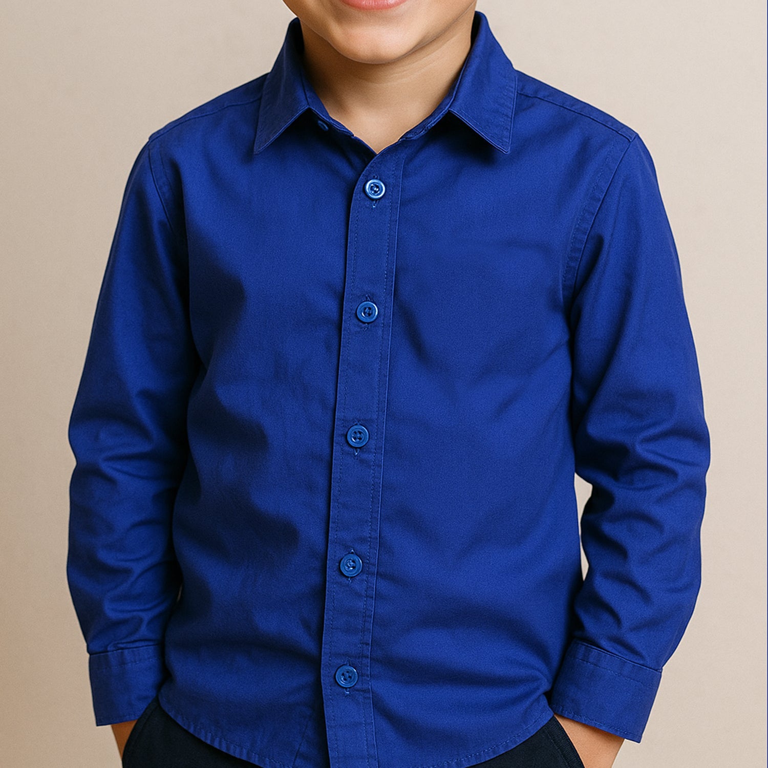 Camisa Social  Manga Longa Várias Cores P ao 8 anos (Atacado)