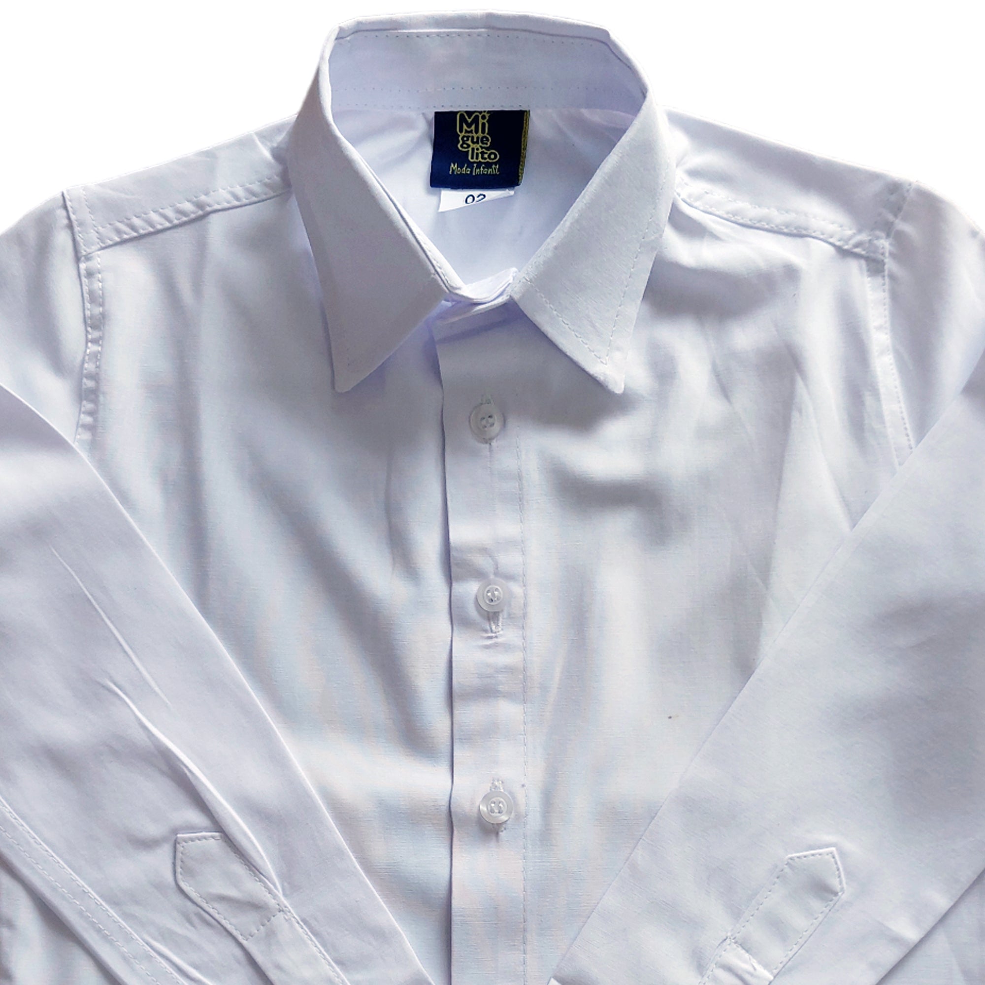 Camisa Social  Manga Longa Várias Cores P ao 8 anos (Atacado)