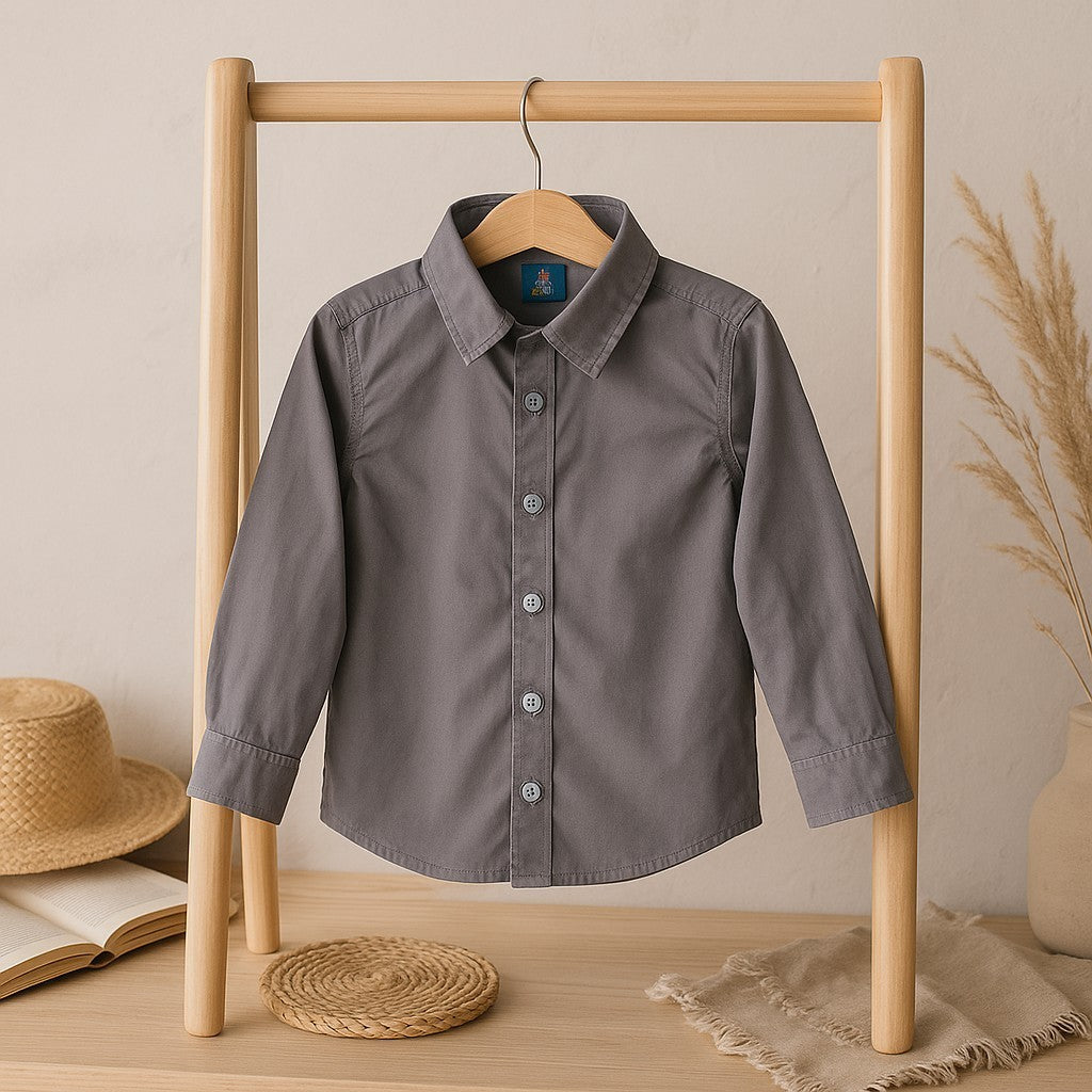 Camisa Social  Manga Longa Várias Cores P ao 8 anos (Atacado)