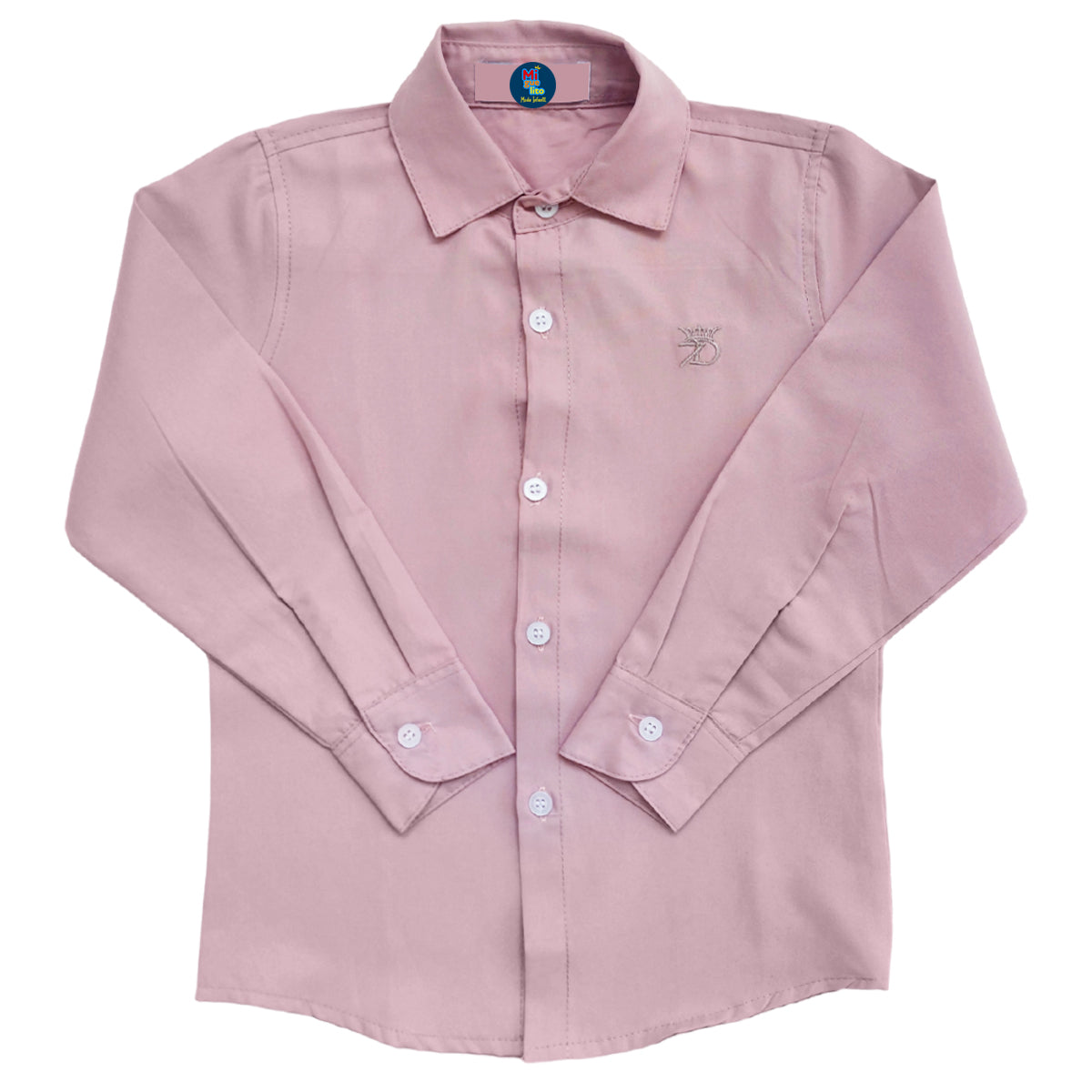 Camisa Juvenil Social Manga Longa Batizado Várias Cores 10 ao 16 Anos (Atacado)