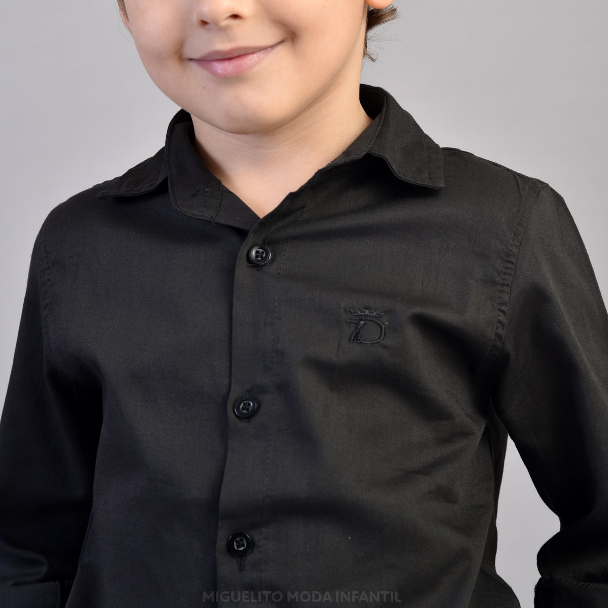 Camisa Infantil Social Manga Longa Batizado Casamento P ao 8 anos (Atacado)