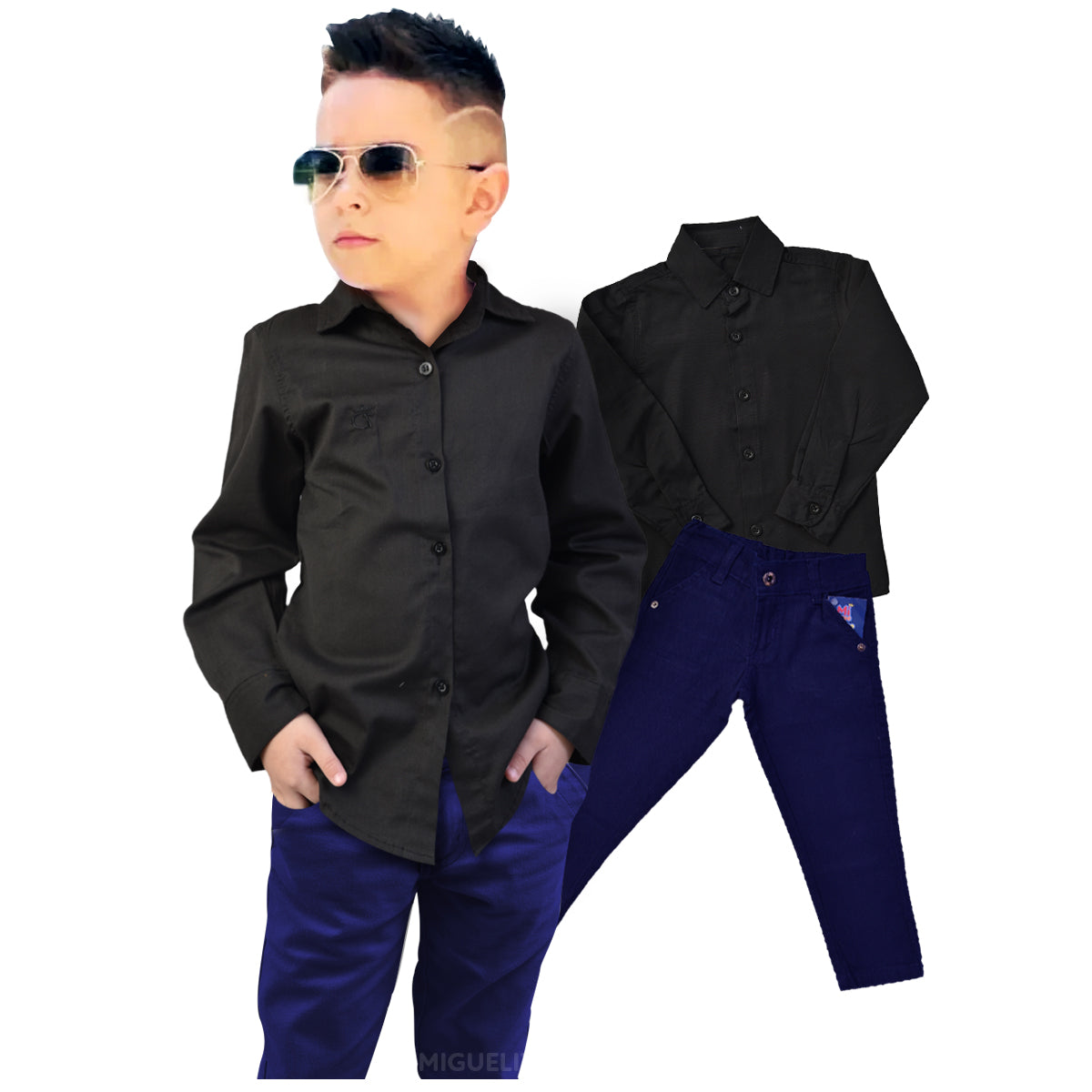 Calça e Camisa Manga longa  Várias Cores P ao 16 anos (Atacado)