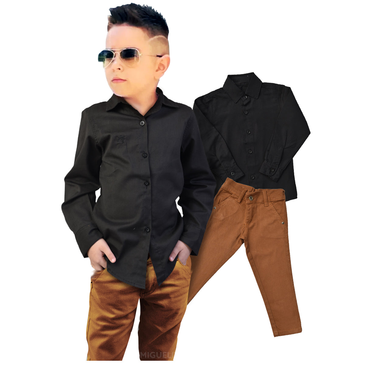 Calça e Camisa Manga longa  Várias Cores P ao 16 anos (Atacado)