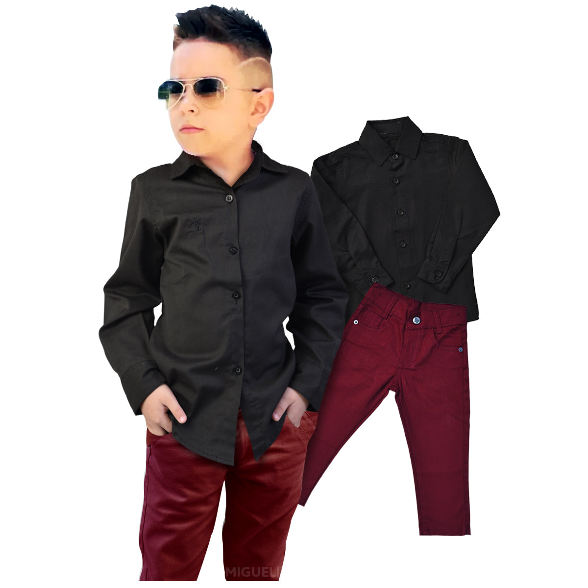 Calça e Camisa Manga longa  Várias Cores P ao 16 anos (Atacado)