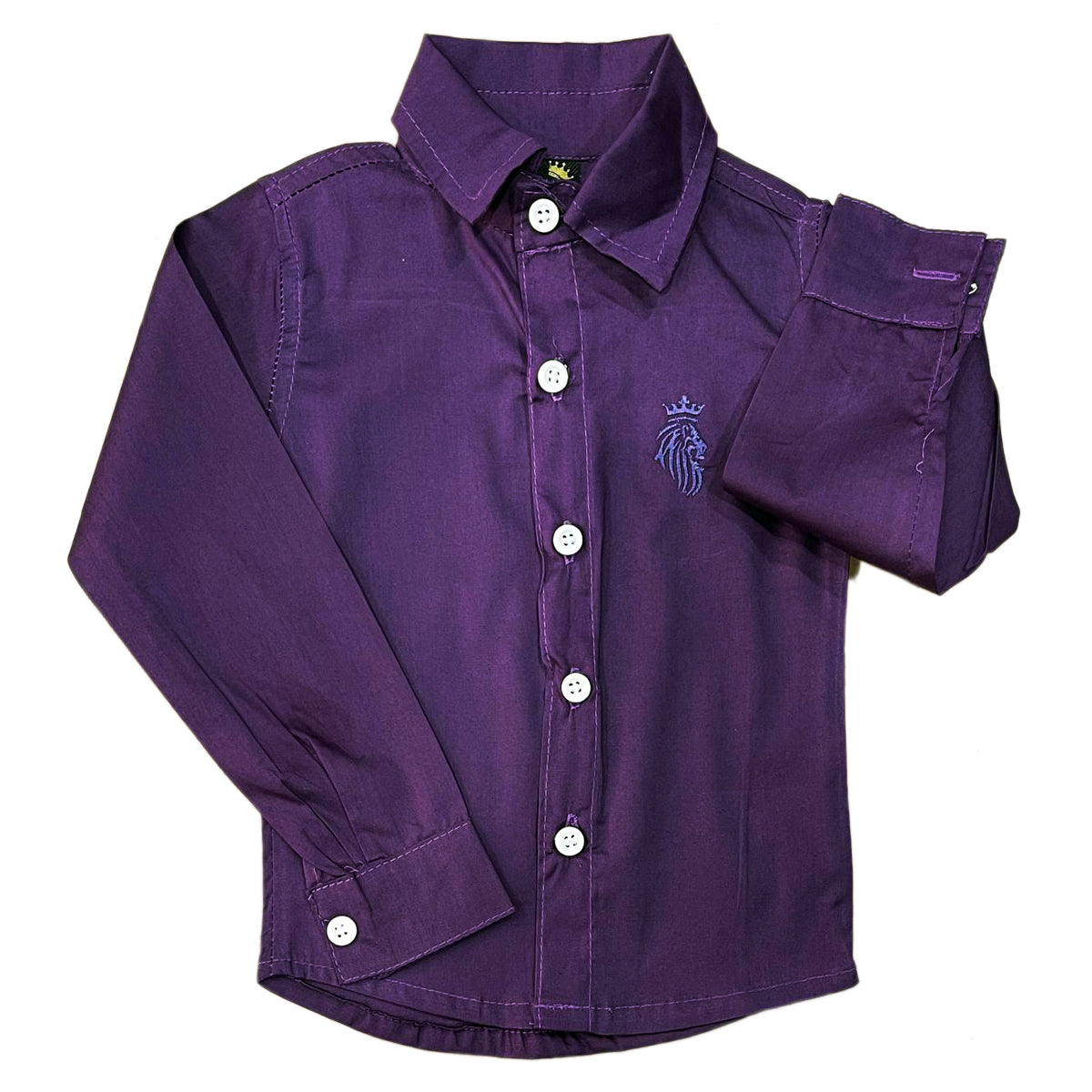 Camisa Social  Manga Longa Várias Cores P ao 8 anos (Atacado)