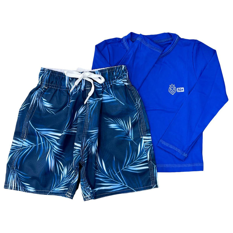 Conjunto Verão Infantil Moda Praia Piscina Proteção Uv50+