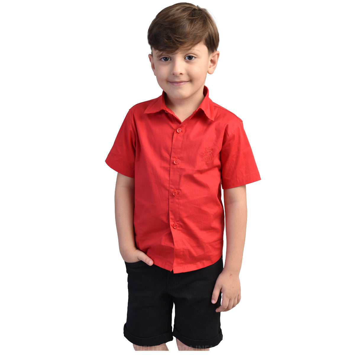 Roupa Menino Infantil Comemoração De Natal Ano Novo - Camisa + Bermuda (Atacado)