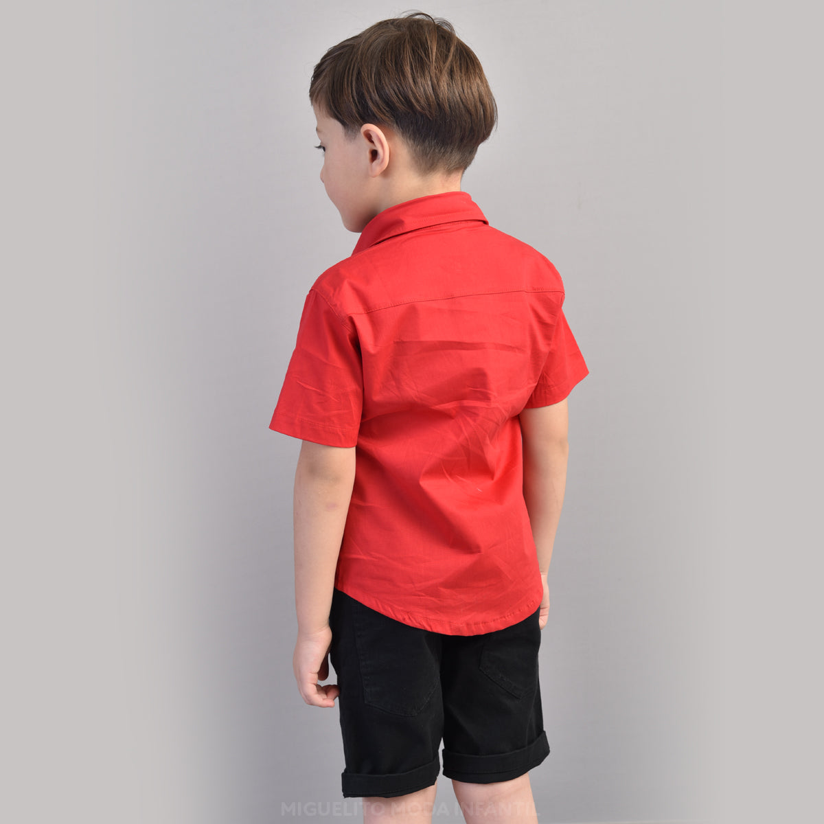 Roupa Menino Infantil Comemoração De Natal Ano Novo - Camisa + Bermuda (Atacado)