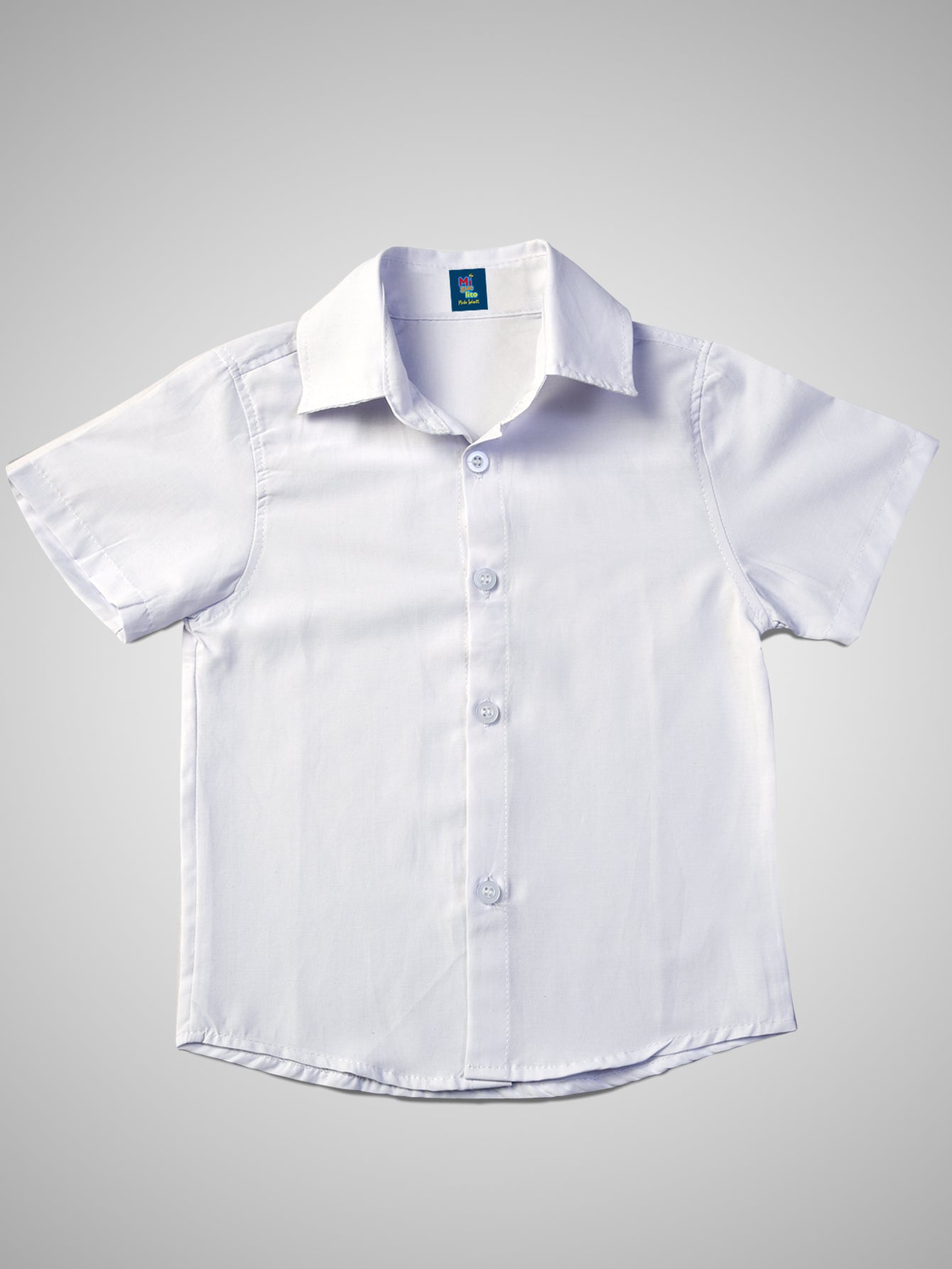 Conjunto Camisa Manga Curta Bermuda Azul Royal P ao 8 anos