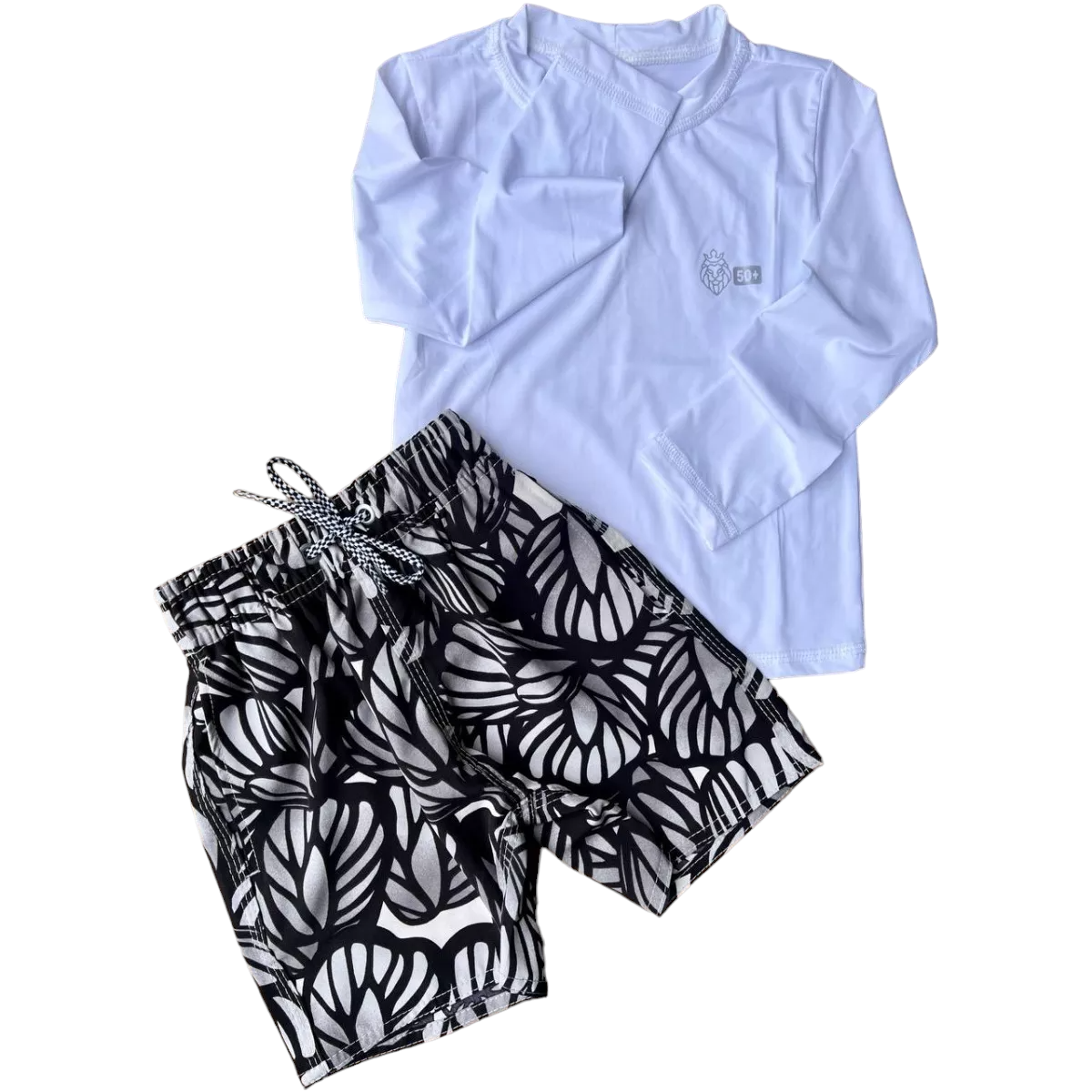 Conjunto Verão Infantil Moda Praia Piscina Proteção Uv50+ (Atacado)