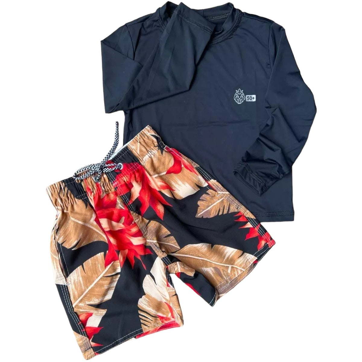 Conjunto Verão Infantil Moda Praia Piscina Proteção Uv50+ (Atacado)