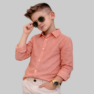 Camisa Linho Manga Longa Premium Menino 1 ao 16 anos