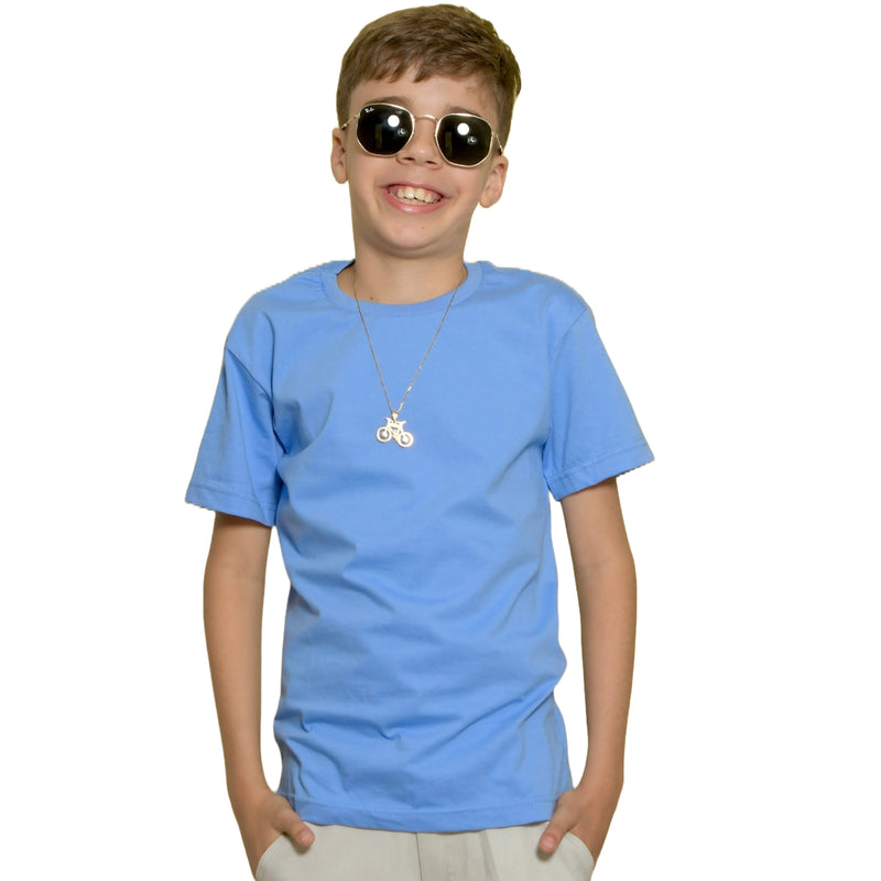 Camiseta Lisa Miguelito Infantil Masculina Meninos Garotos