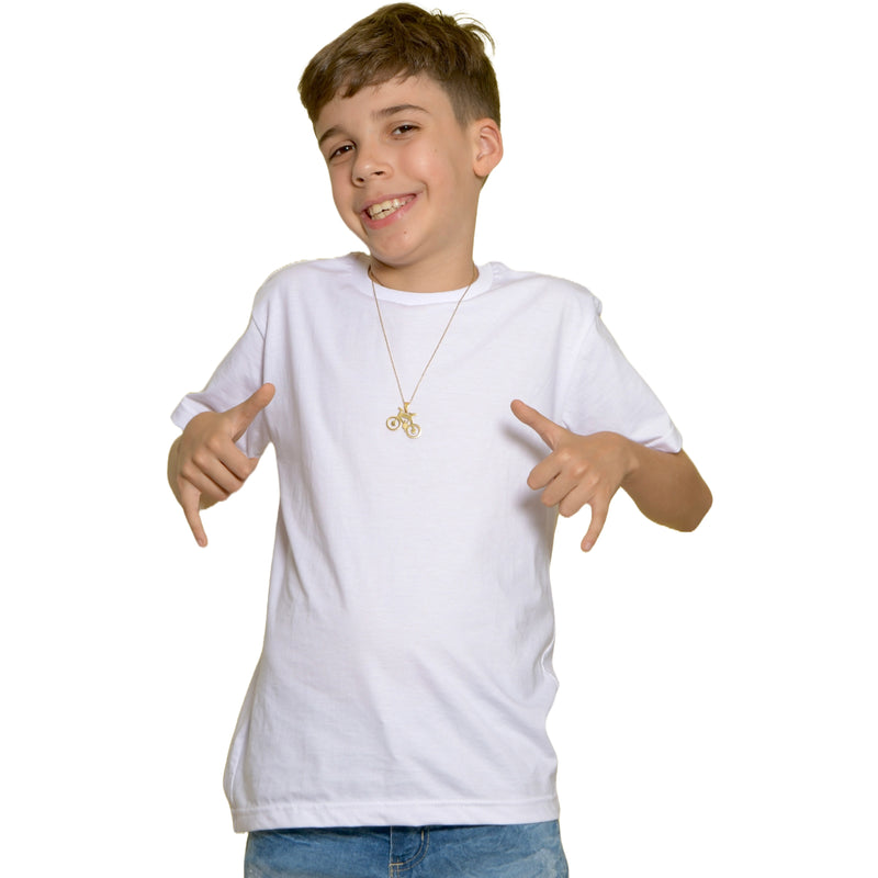 Camiseta Lisa Miguelito Infantil Masculina Meninos Garotos