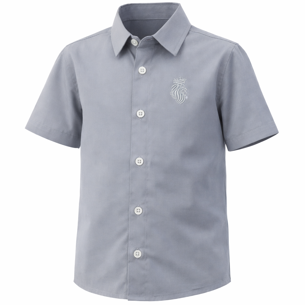 Camisa Social infantil Manga Curta Batizado Varias cores
