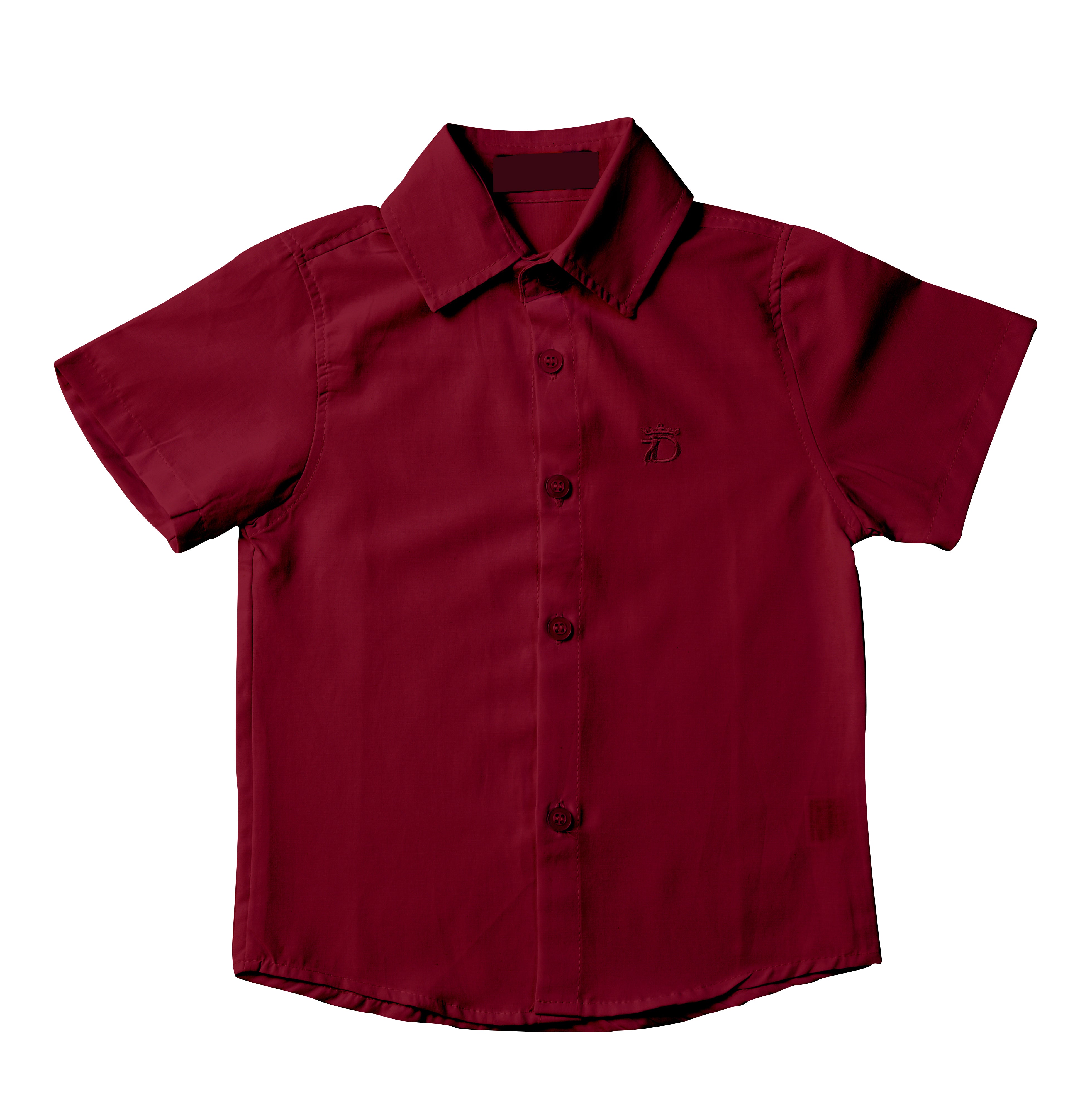 Camisa Social infantil Manga Curta Batizado Varias cores