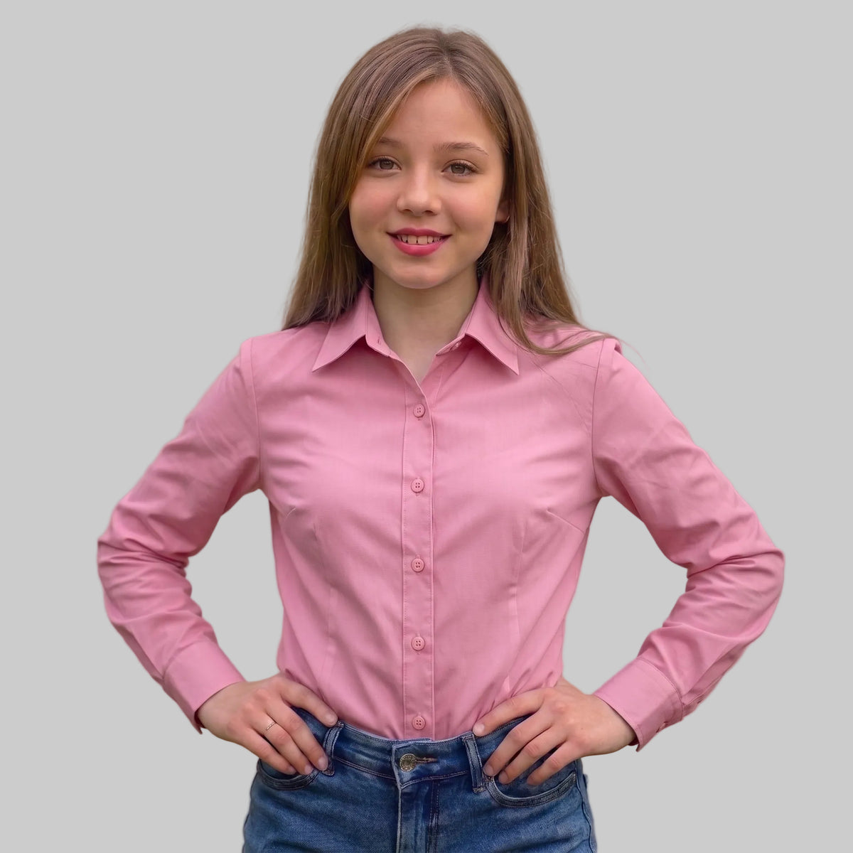 Camisa Social Feminina Manga Longa