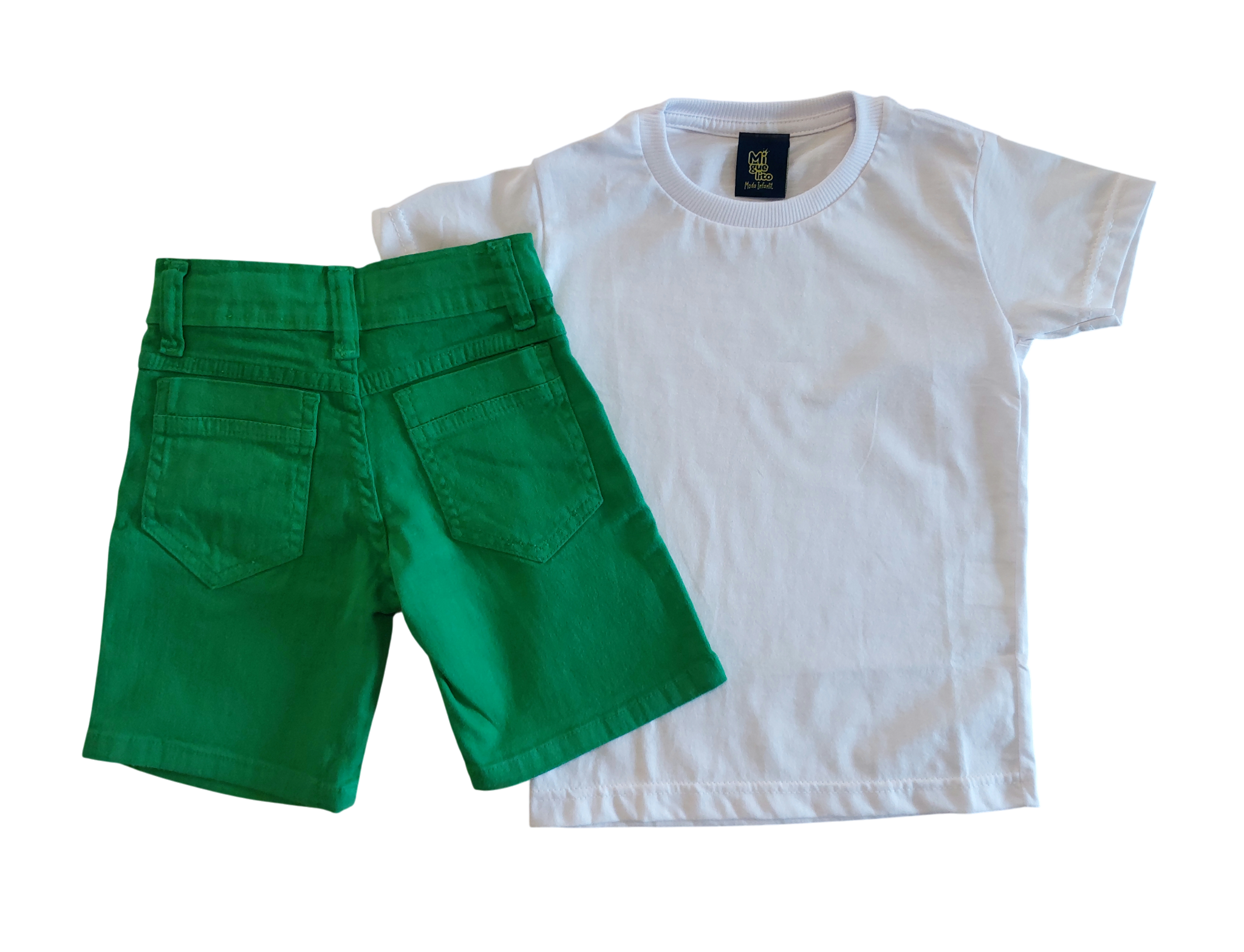 Conjunto Infantil Menino Natal camisa básica 2 a 8 anos