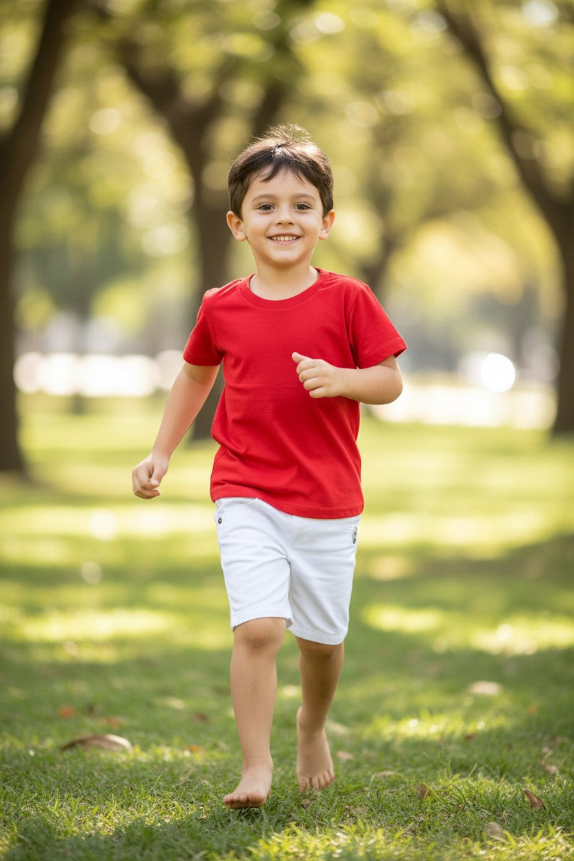 Conjunto Infantil Menino Natal camisa básica 2 a 8 anos