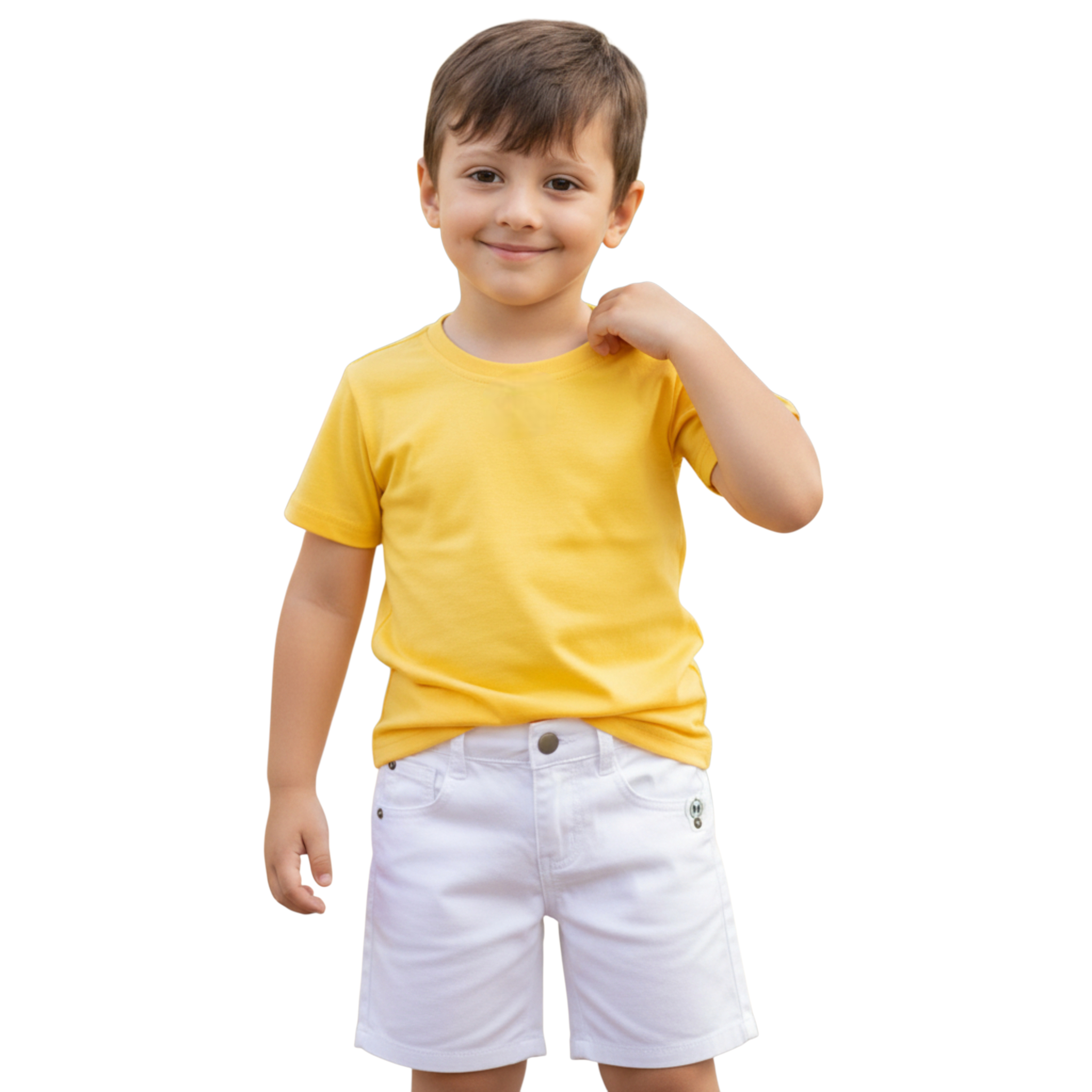 Conjunto Infantil Menino Ano Novo Réveillon Festas Branco 2 a 8 anos