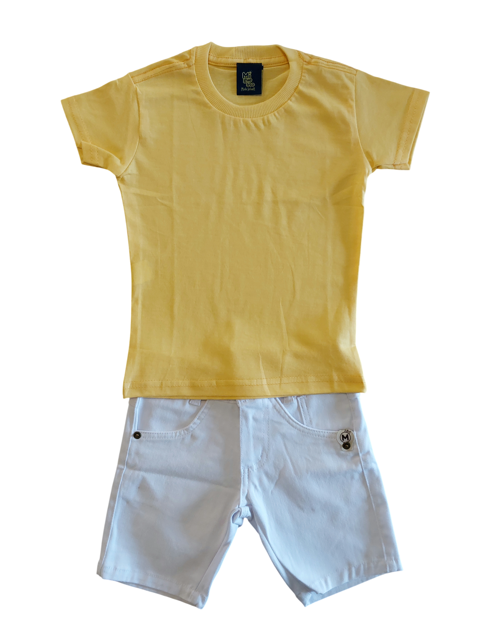 Conjunto Infantil Menino Ano Novo Réveillon Festas Branco 2 a 8 anos